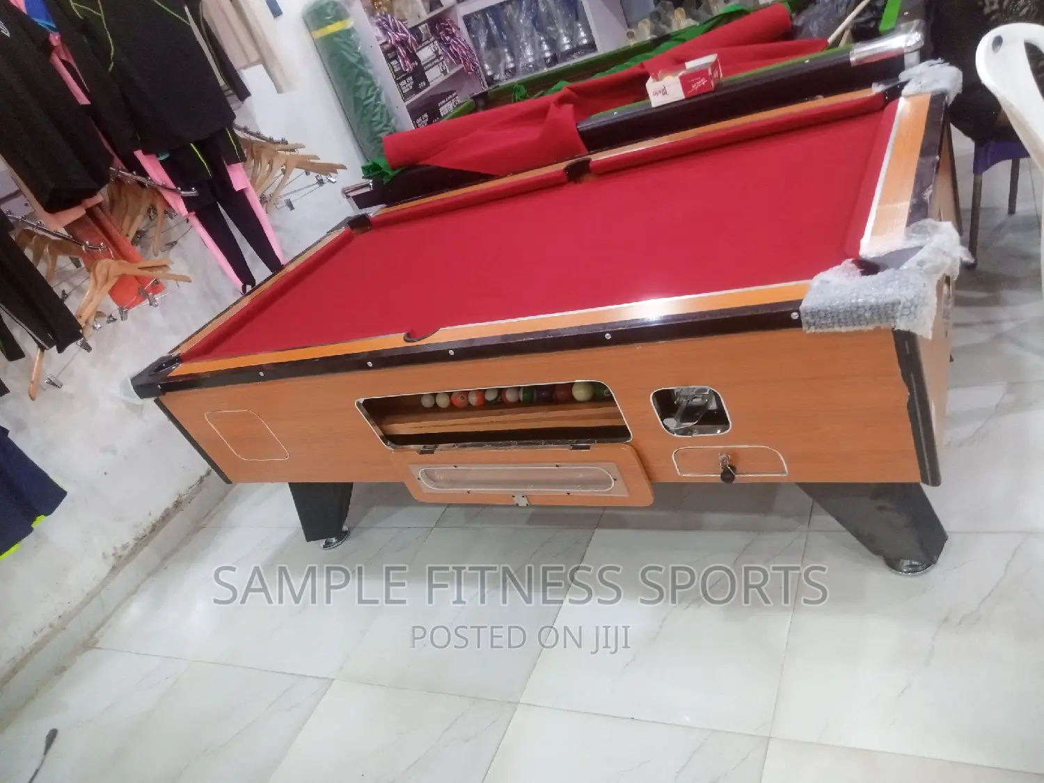 HDF Locally Made Marble Top and Coin Operated Snooker Board