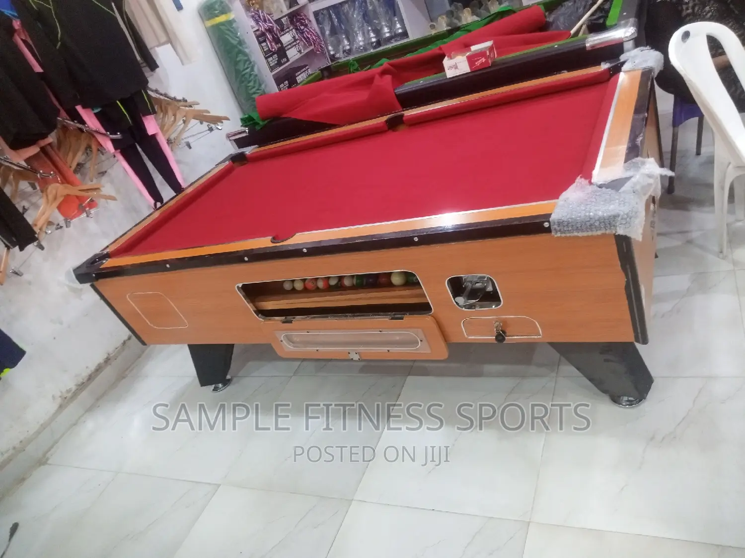 HDF Locally Made Marble Top and Coin Operated Snooker Board