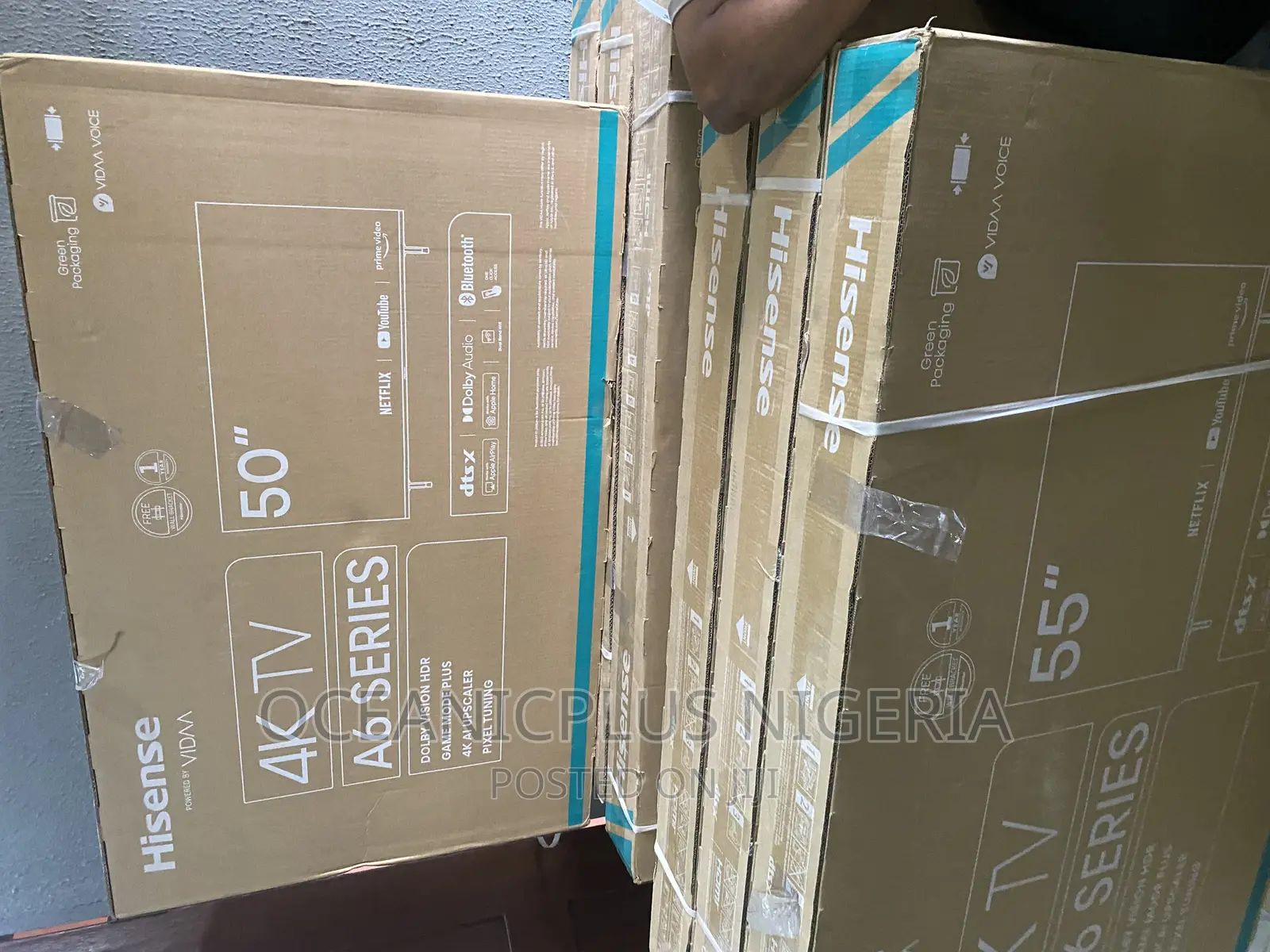 Durable Hisense 50" TV A6 Series-50a6k With Wall Bracket