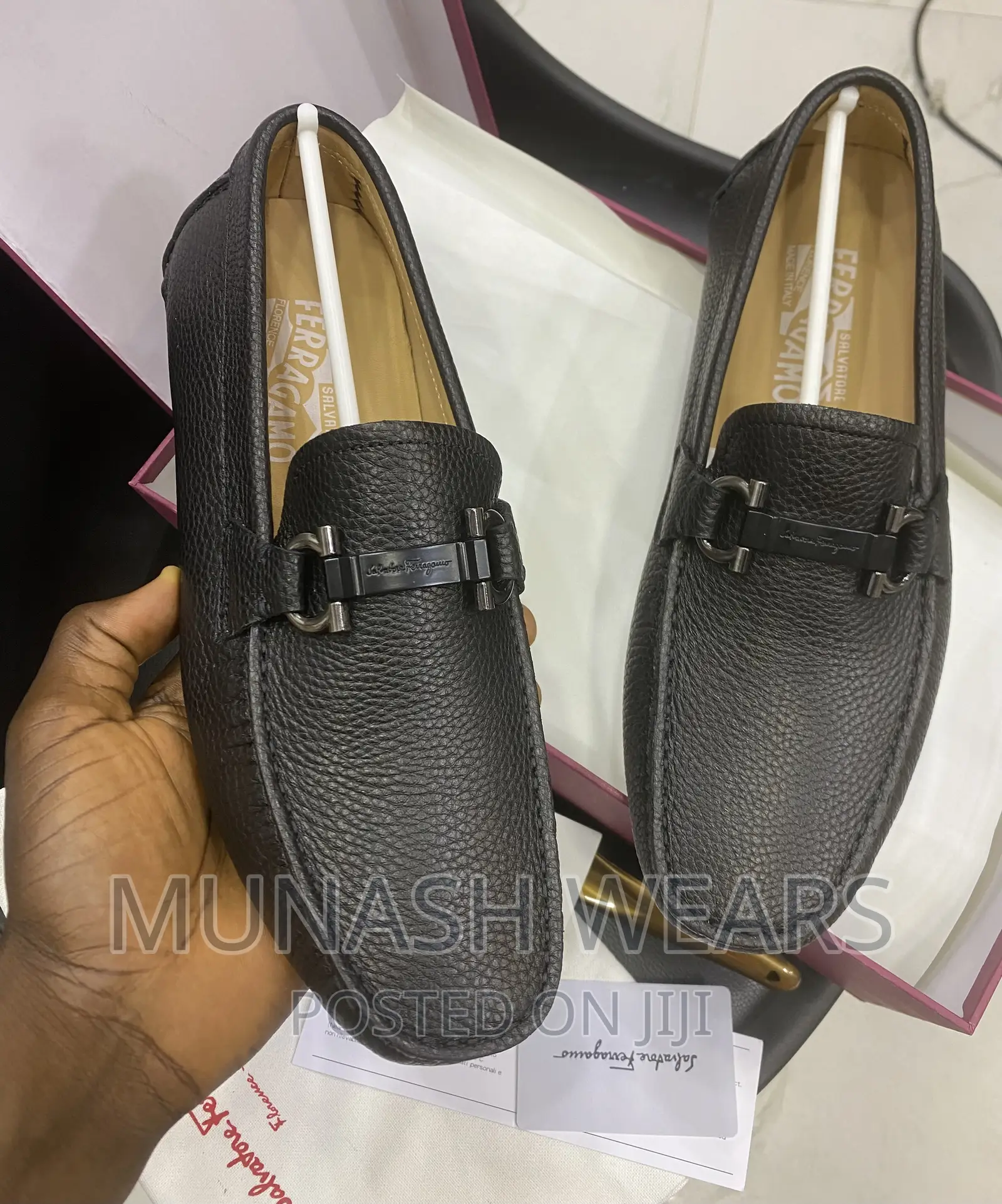 Italian Leather Original Feragamo Shoe