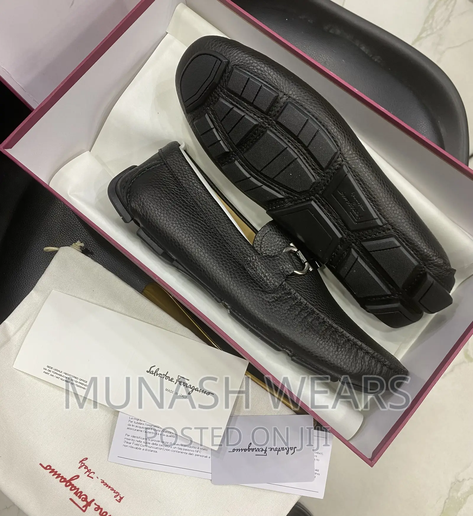 Italian Leather Original Feragamo Shoe