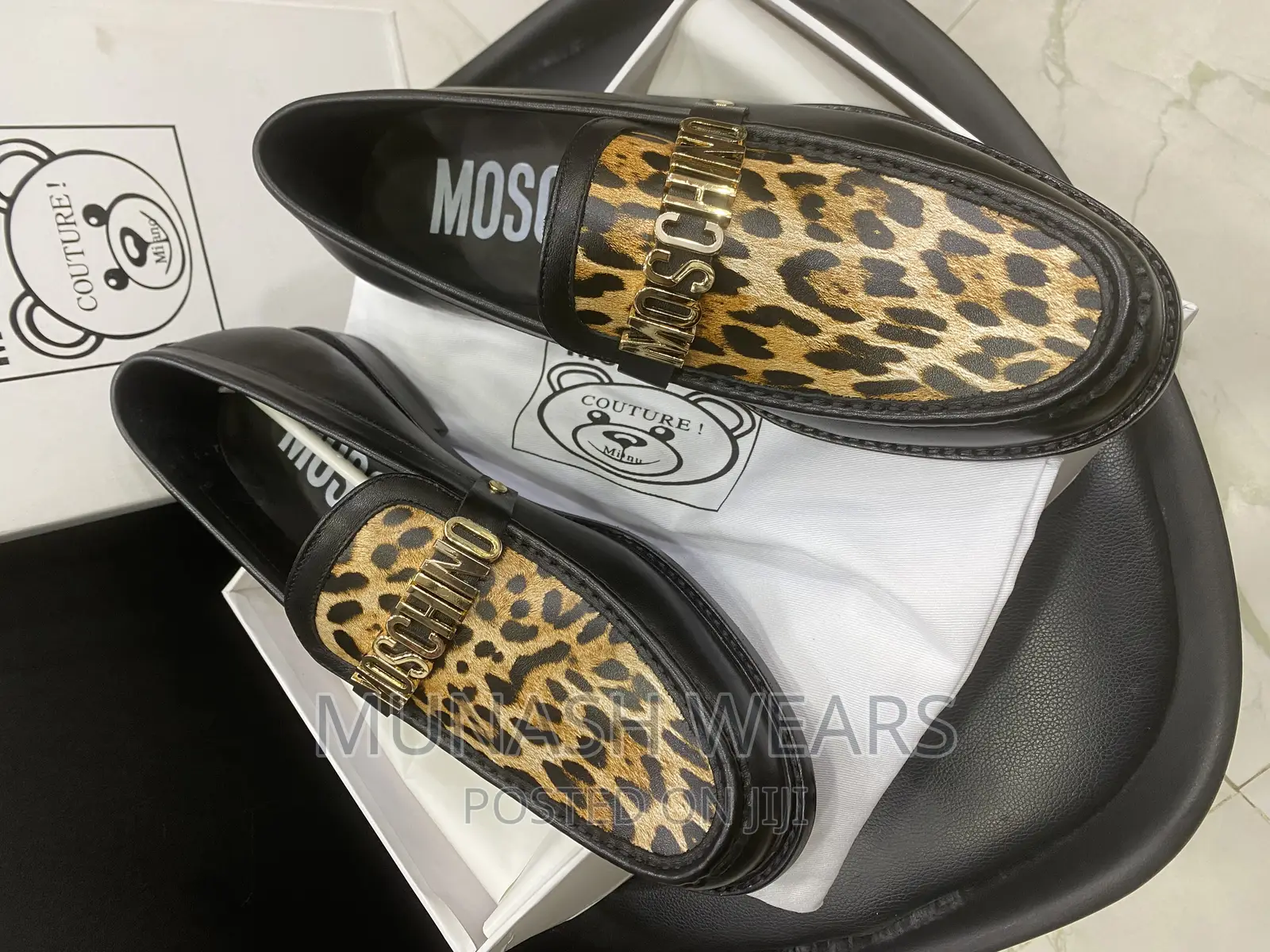 Italian Leather Moschino Luxury Shoe