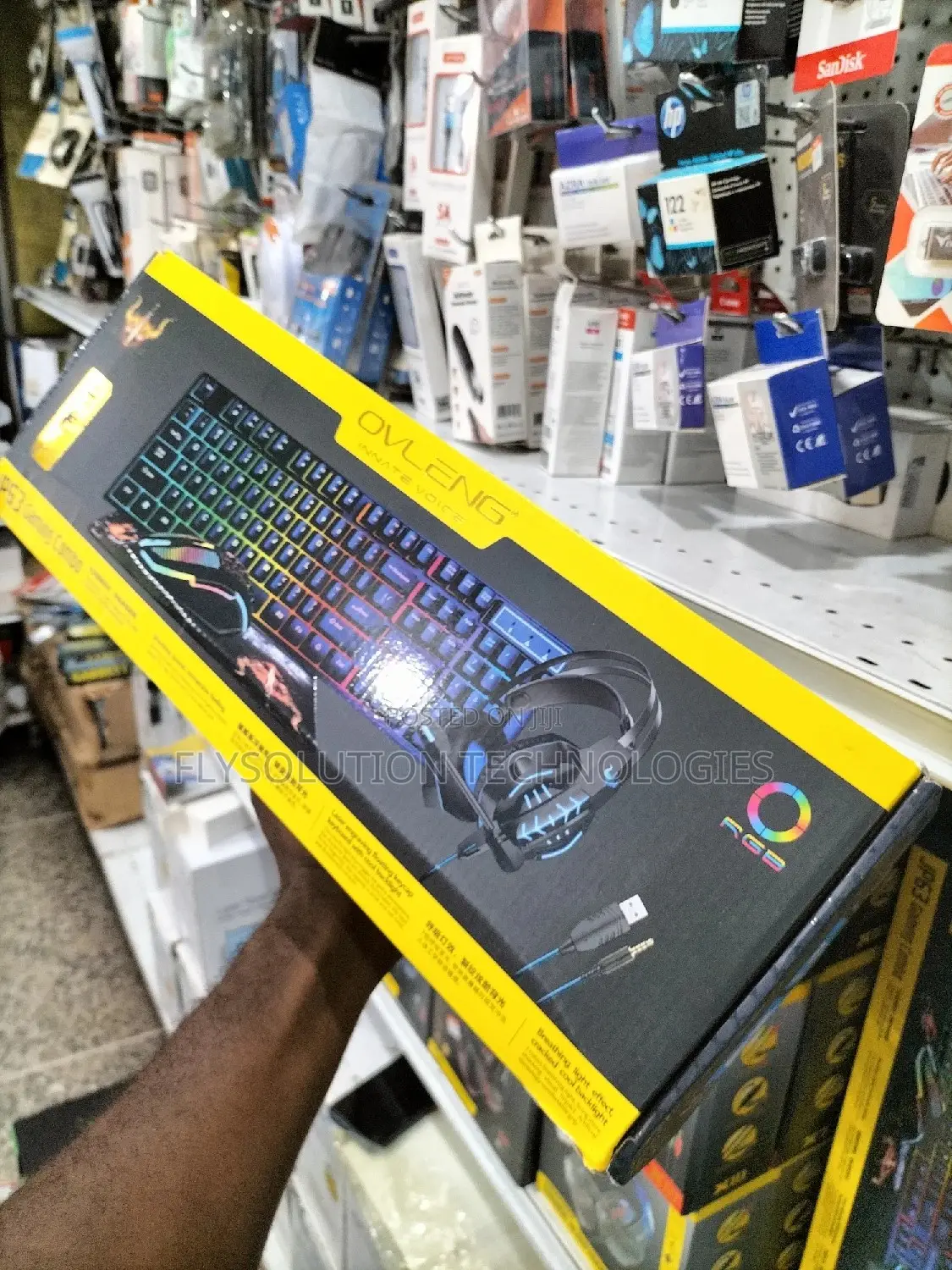 4 in 1 Gaming Workspace Combo Keyboard, Headset and Mouse