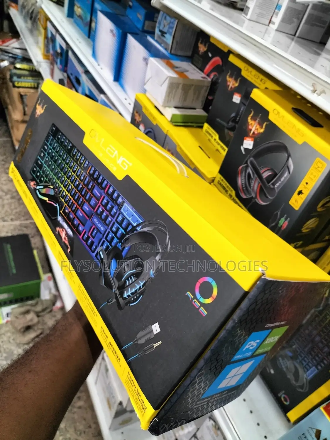 4 in 1 Gaming Workspace Combo Keyboard, Headset and Mouse