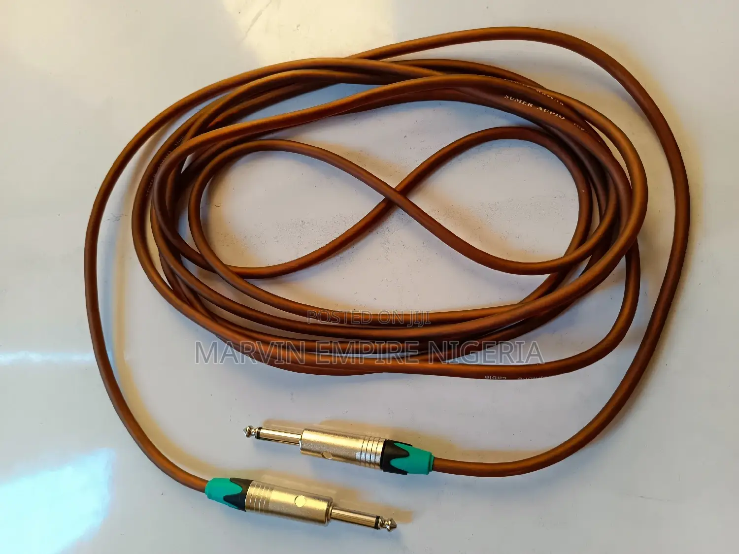 2pcs Thick Jack to Jack Cable for Speakers, Keyboards 5yards