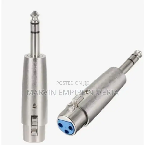 Female XLR 3 Pin To Jack Plug 6.35mm Audio Adapter