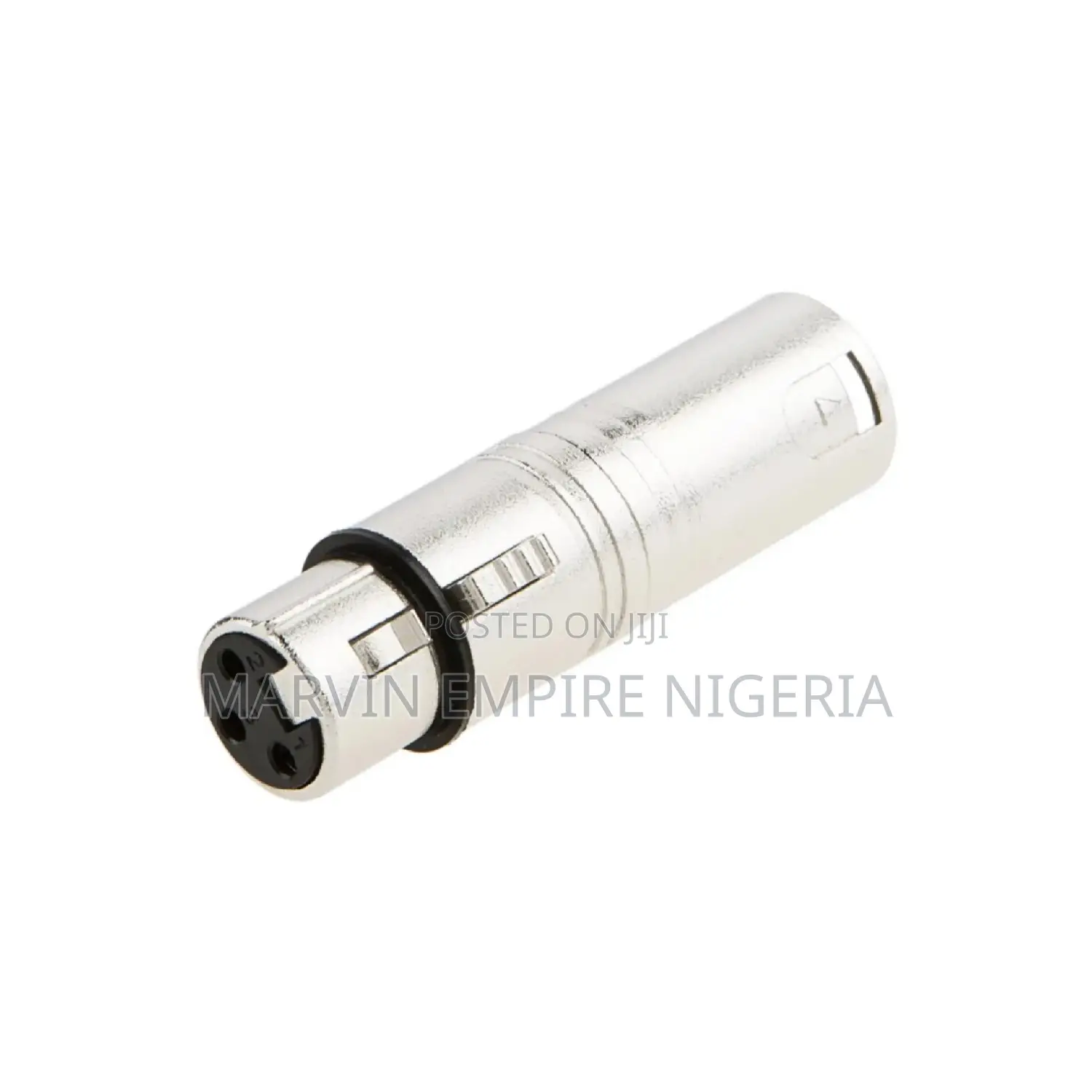 XLR 3 Pin Female to XLR 3 Pin Male Adapter, Silver
