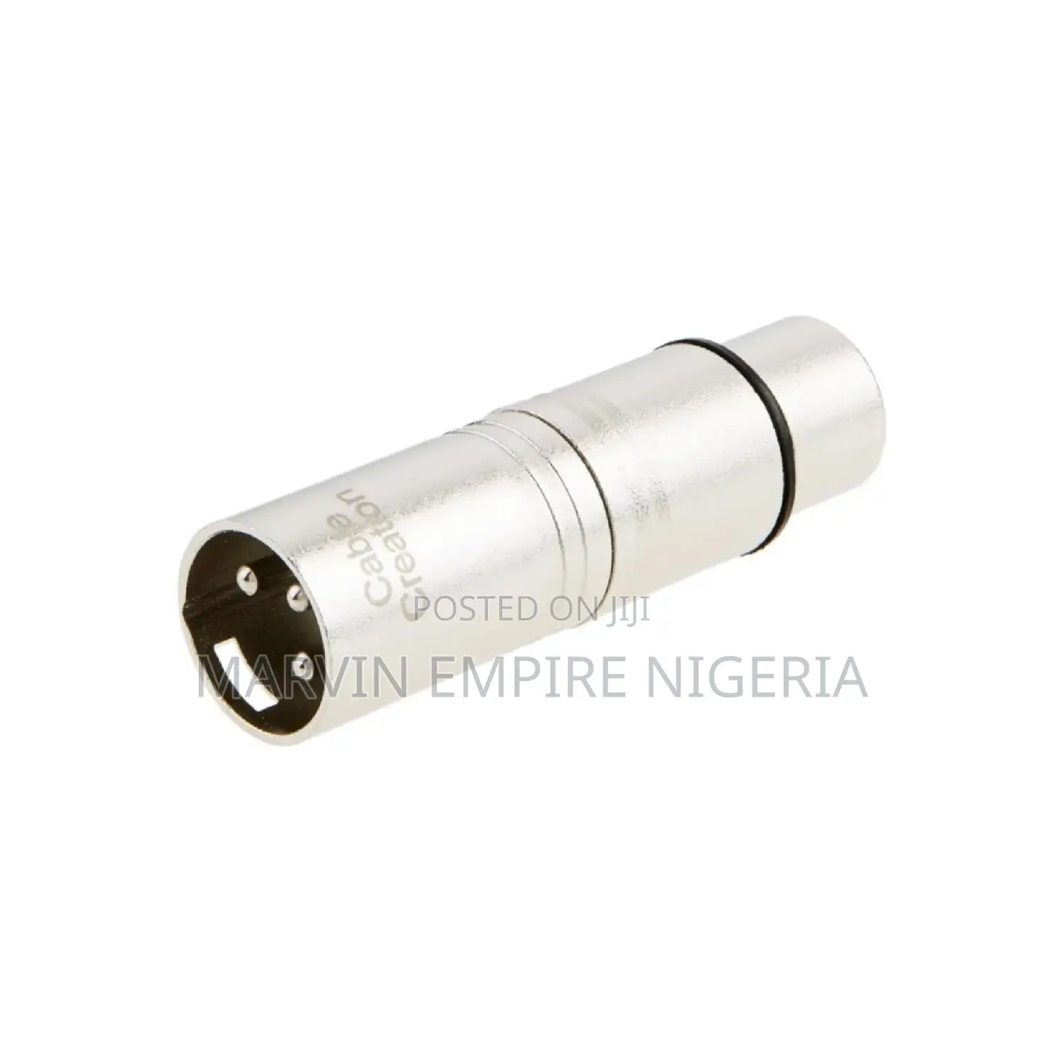 XLR 3 Pin Female to XLR 3 Pin Male Adapter, Silver