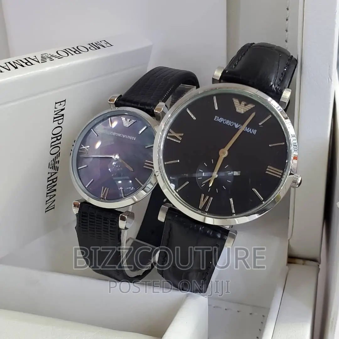 Original EMPORIO ARMANI Leather Watch Available in Store