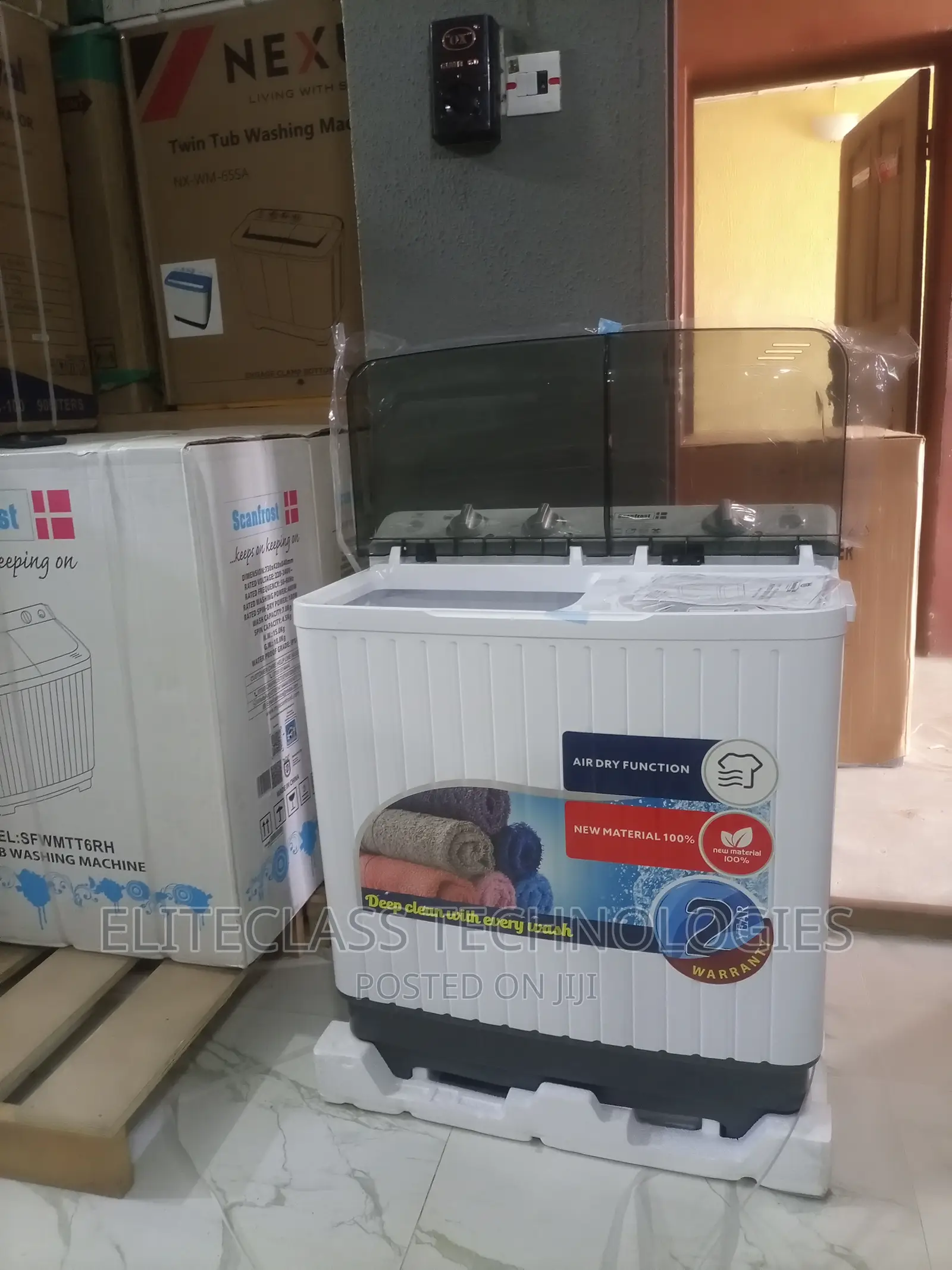 Home Fit Twin Tub Scanfrost 6kg Washing Machine(SFWMTT6RH)