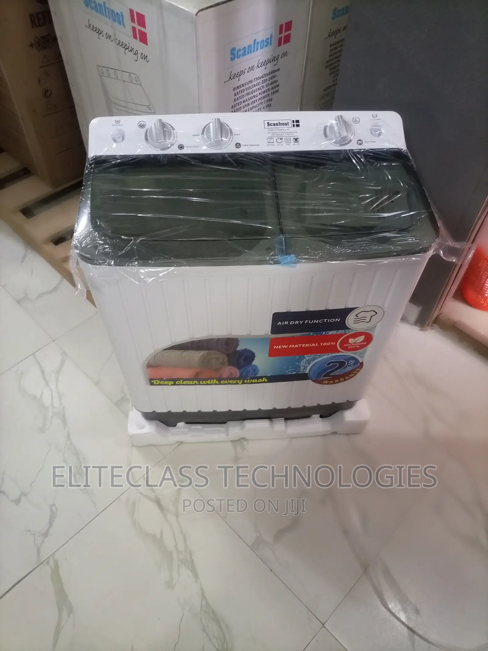 Standard Twin Tub Scanfrost 6kg Washing Machine(SFWMTT6RH)