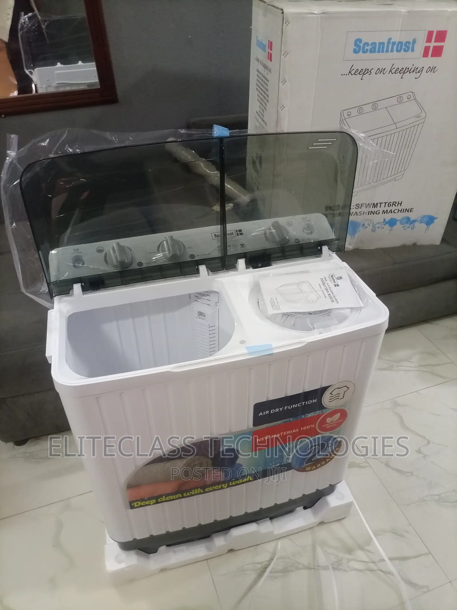 Standard Twin Tub Scanfrost 6kg-Washing Machine(SFWMTT6RH)