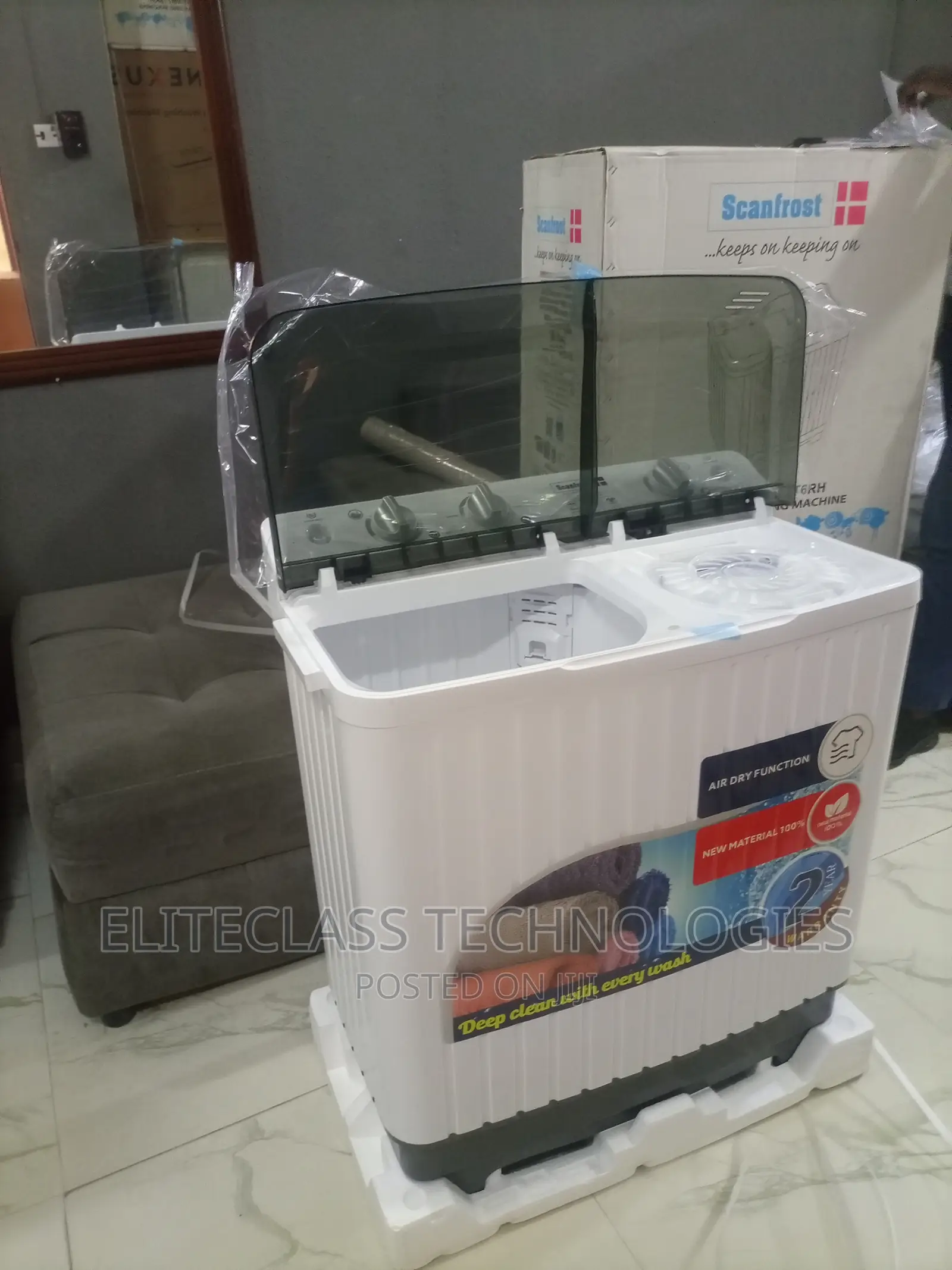 6KG Scanfrost Twin Tub Washing Machine{SFWMTT6RH}