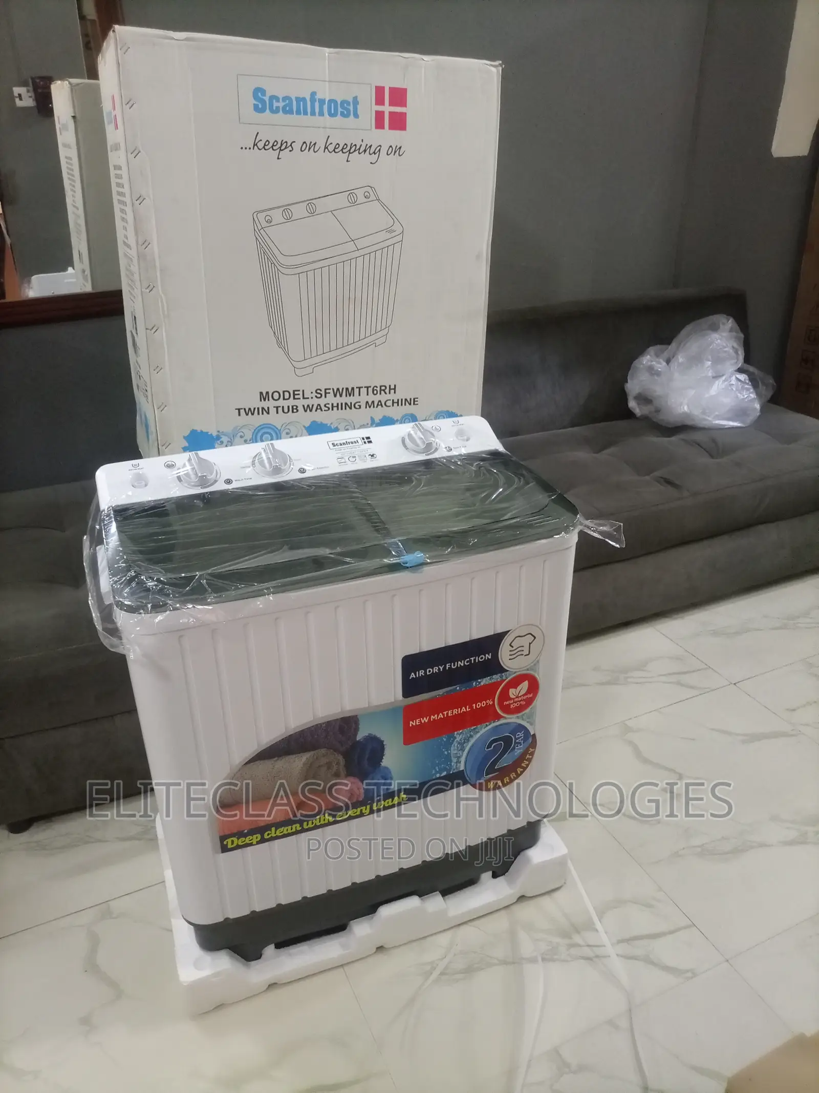 Easy to Use Scanfrost Twin Tub 6kg Washing Machine-Sfwmtt6rh