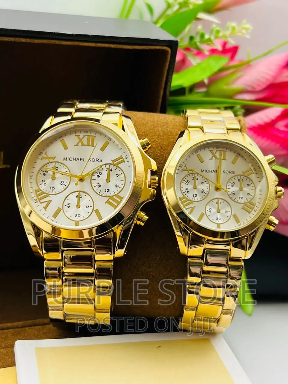 Michael Kors Couples Gold Wristwatch