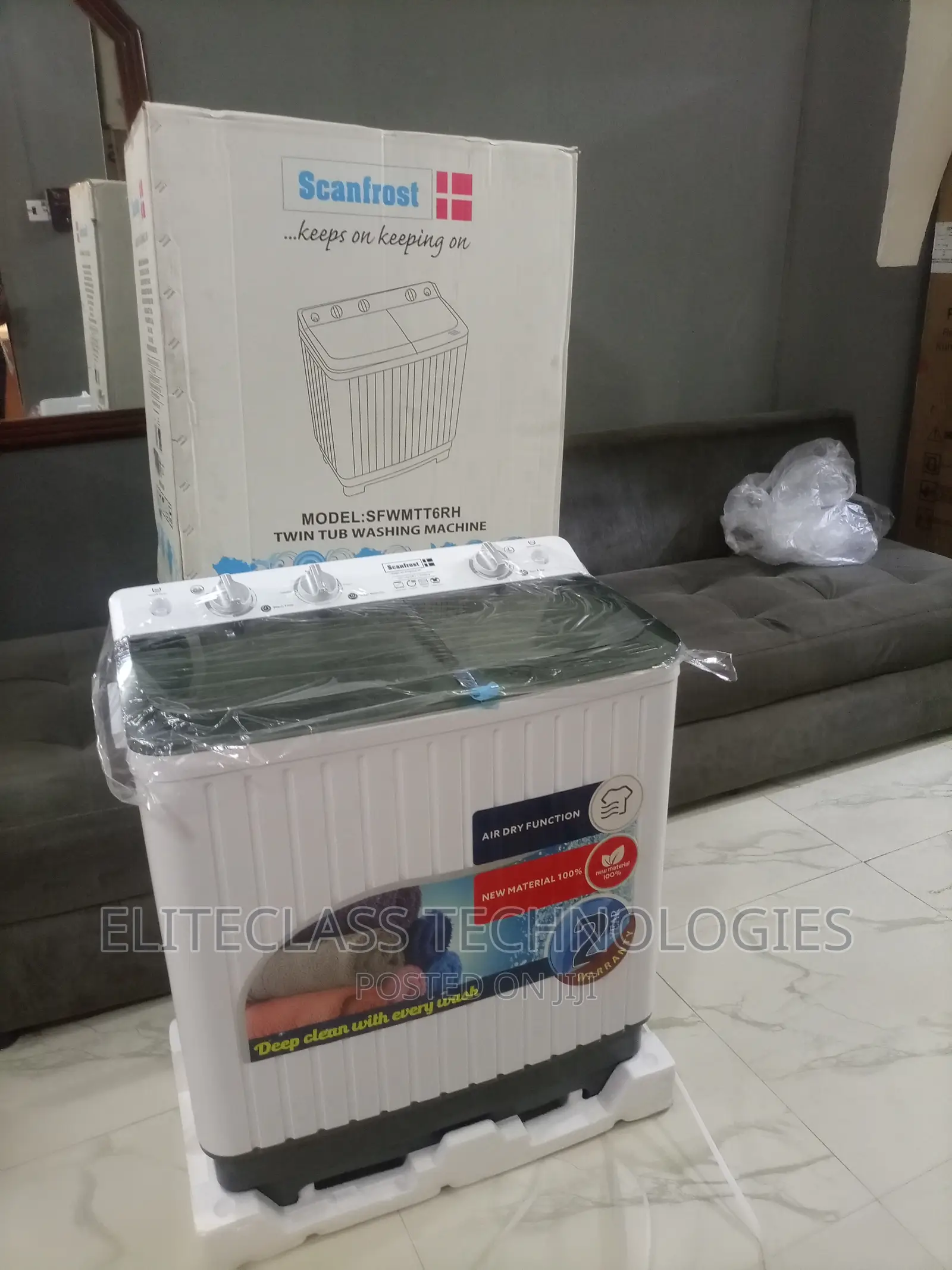 Easy to Use 6kg Scanfrost Twin Tub Washing Machine-Sfwmtt6rh