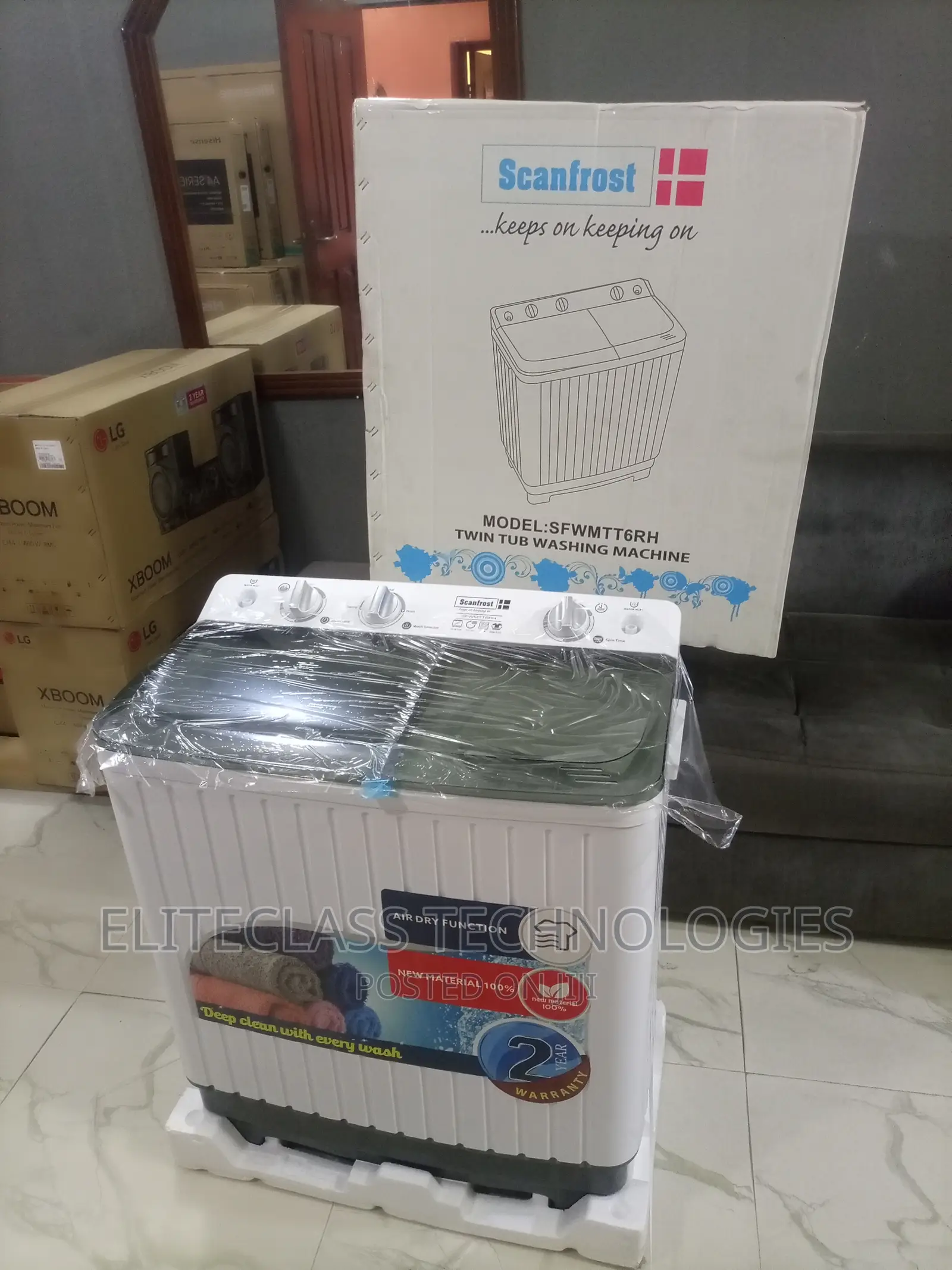 Effective Scanfrost Twin Tub 6kg Washing Machine(SFWMTT6RH)