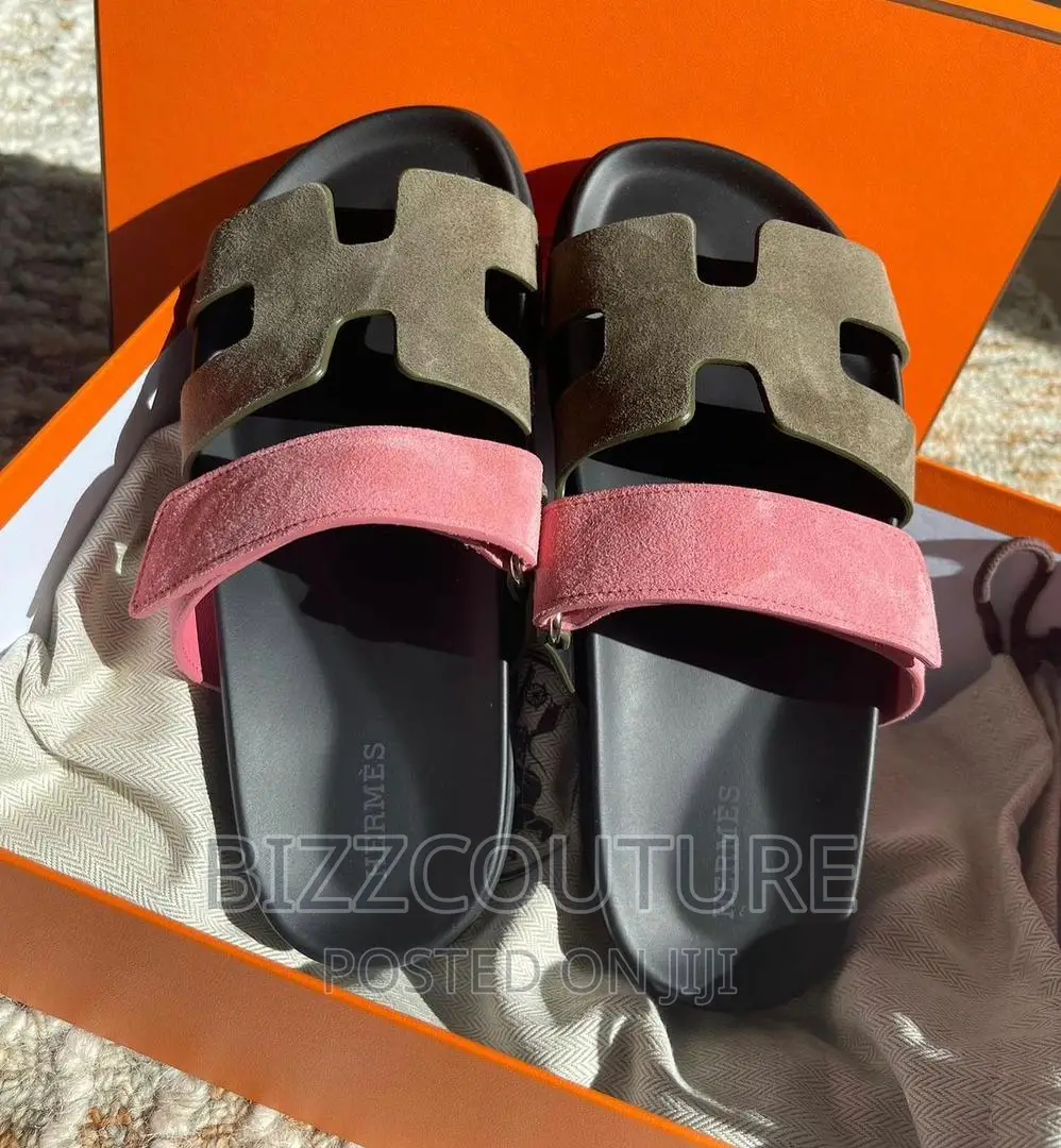 Original HERMES Leather Sandals Available in Store