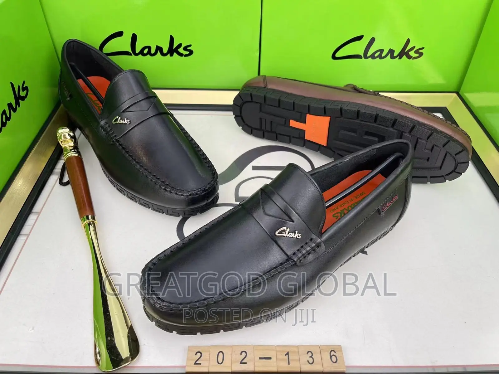 Luxury Clarks Black Shoes