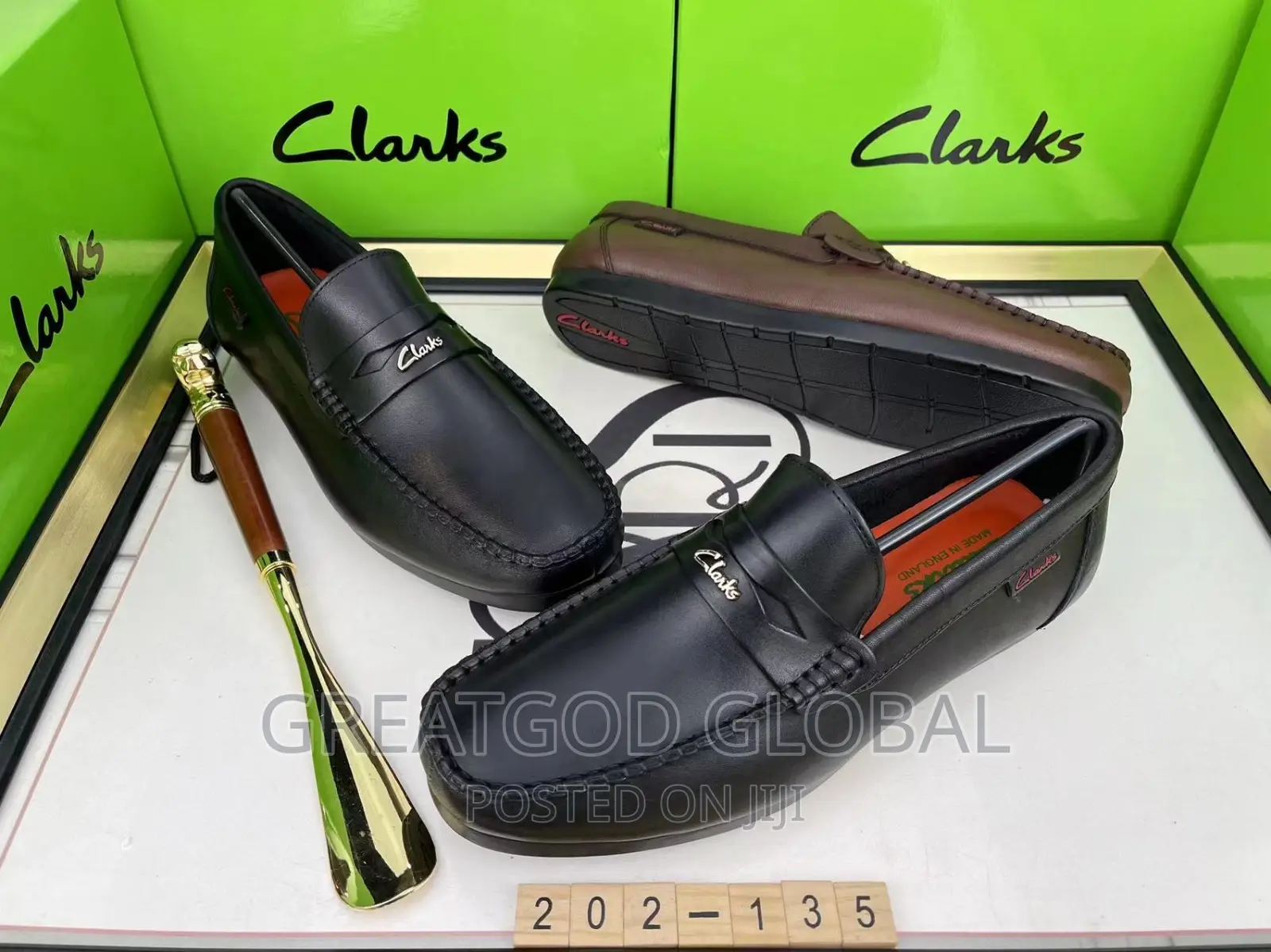 Luxury Clarks Black Shoes