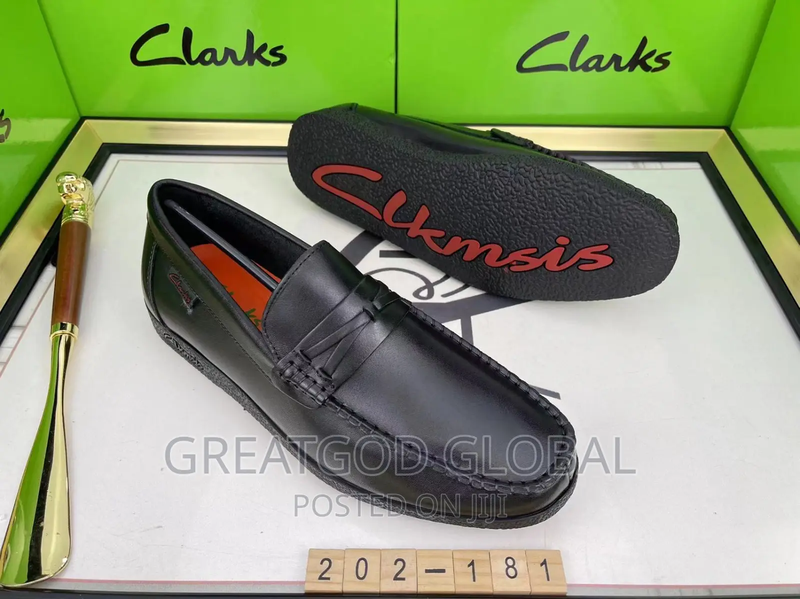 Luxury Clarks Black Shoes