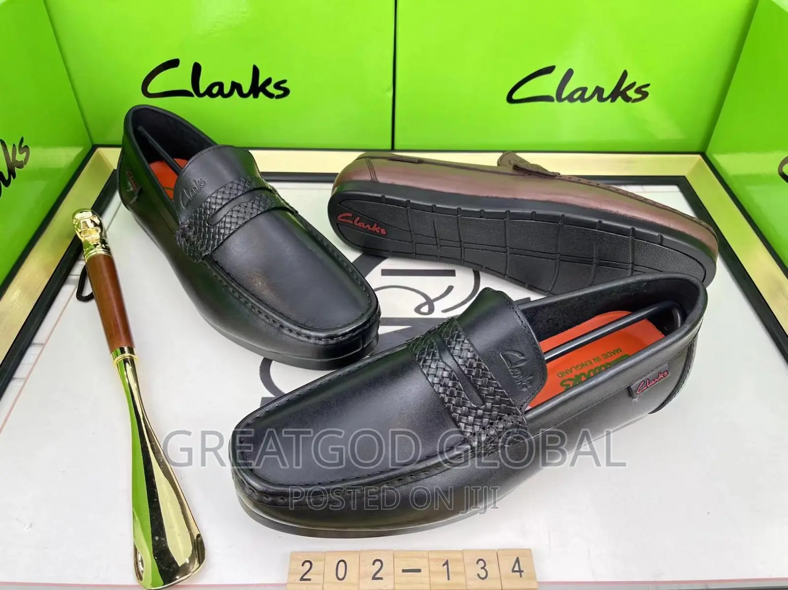 Luxury Clarks Black Shoes