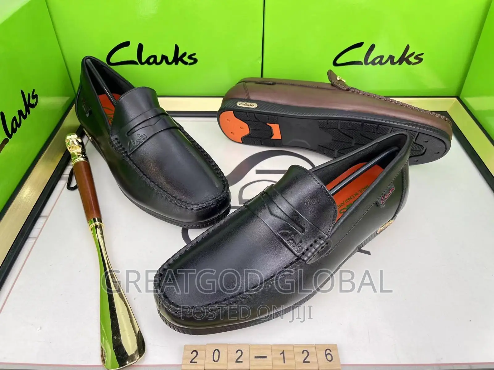 Luxury Clarks Black Shoes