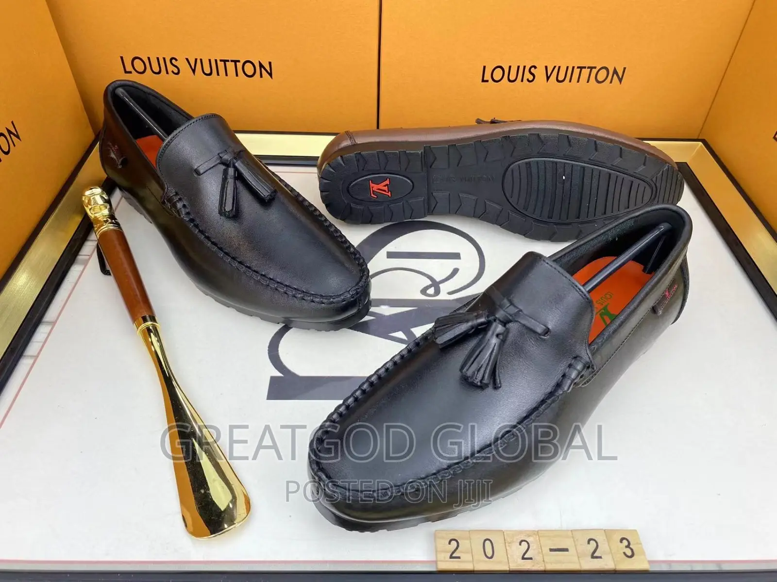 Luxury Louis Vuitton Quality Shoes Black