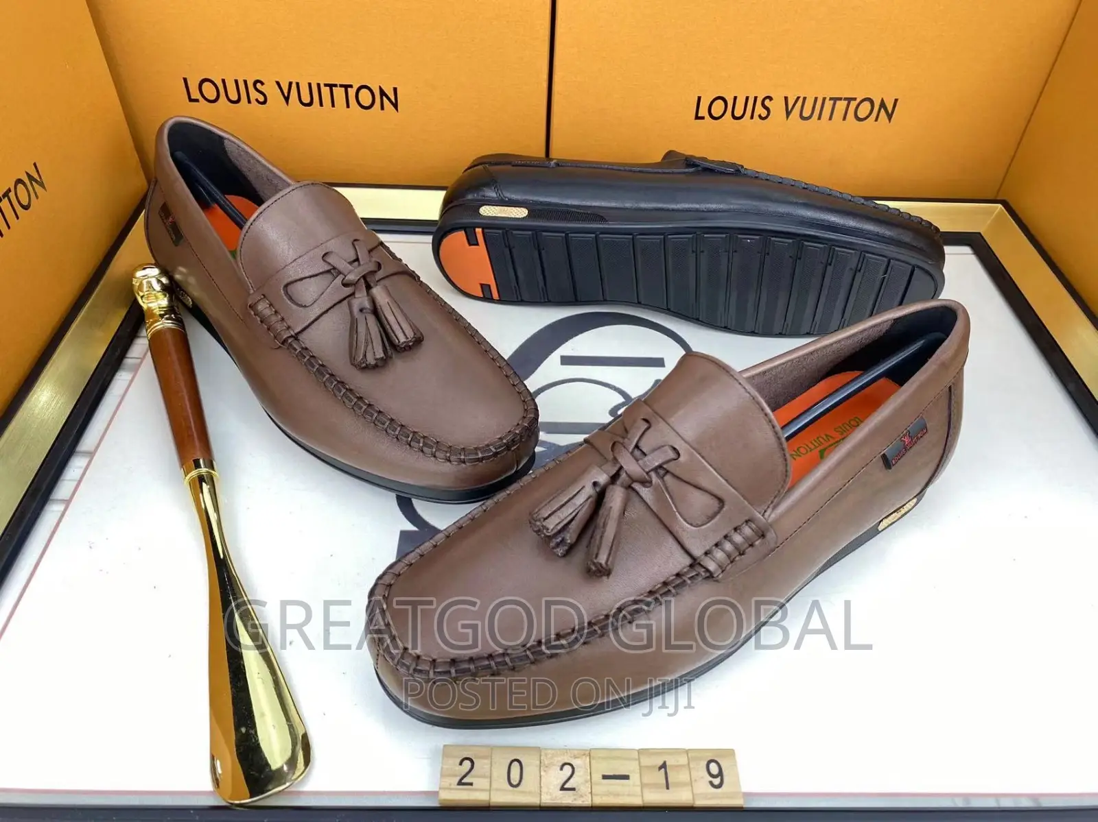 Luxury Louis Vuitton Quality Shoes Brown
