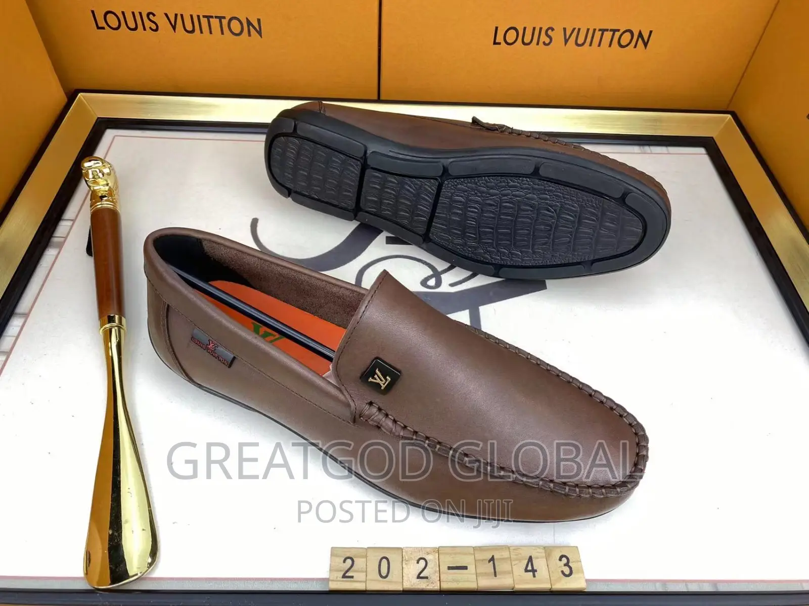 Luxury Louis Vuitton Quality Shoes Brown