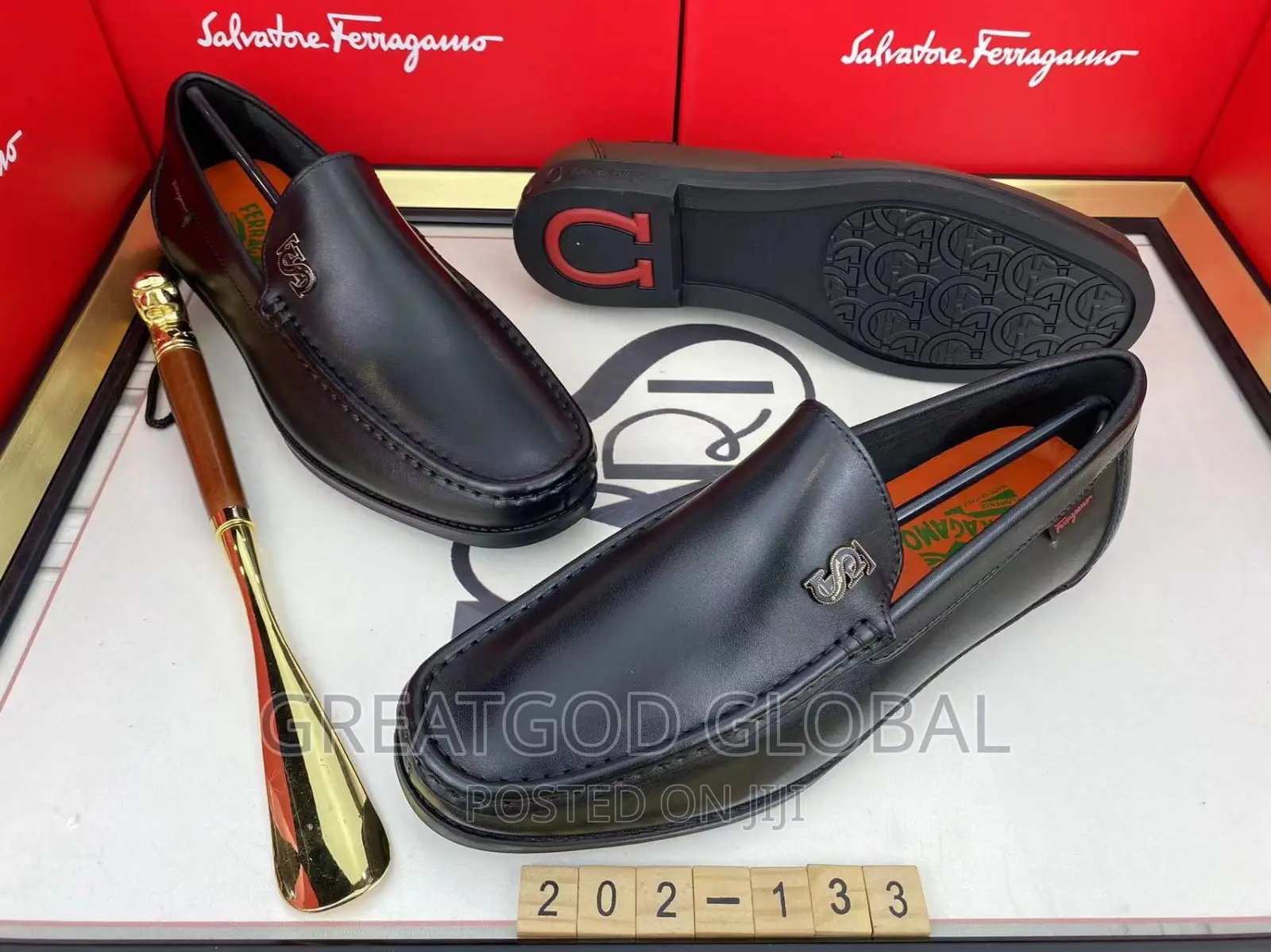 Luxury Salvatore Ferragamo Quality Shoes Black