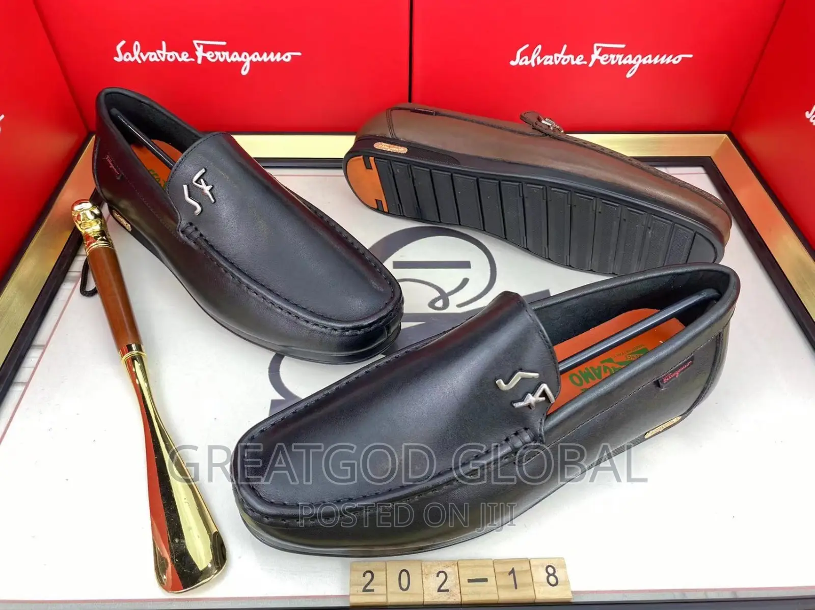 Luxury Salvatore Ferragamo Quality Shoes Black