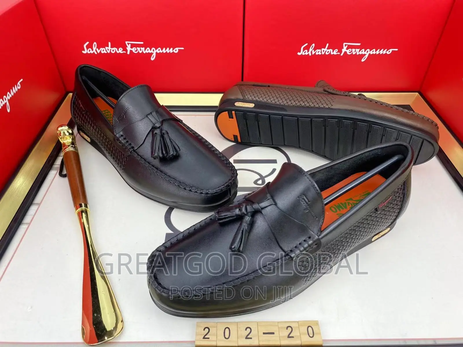 Luxury Salvatore Ferragamo Quality Shoes Black