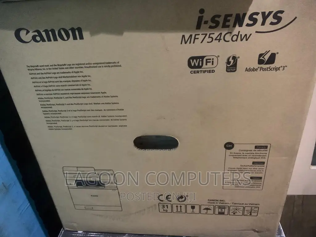 Canon I-Sensys Mf754cdw All-in-One Colour Laser Printer