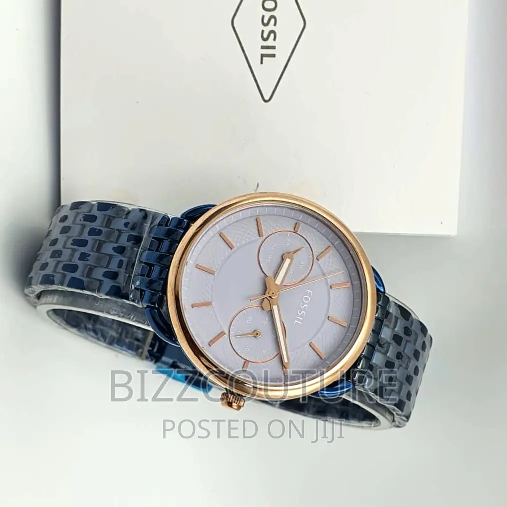 Original FOSSIL Blue Chain Ladies Watch Available in Store