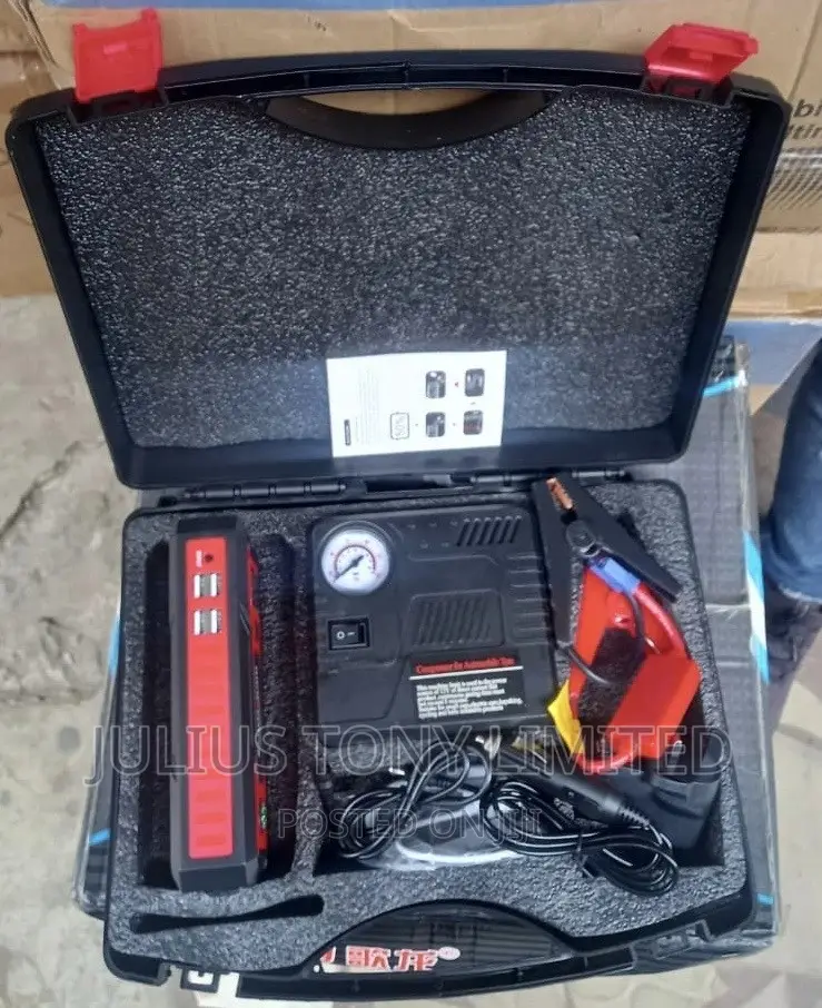Car Jump Starter Powerbank With Air Compressor 119800mah