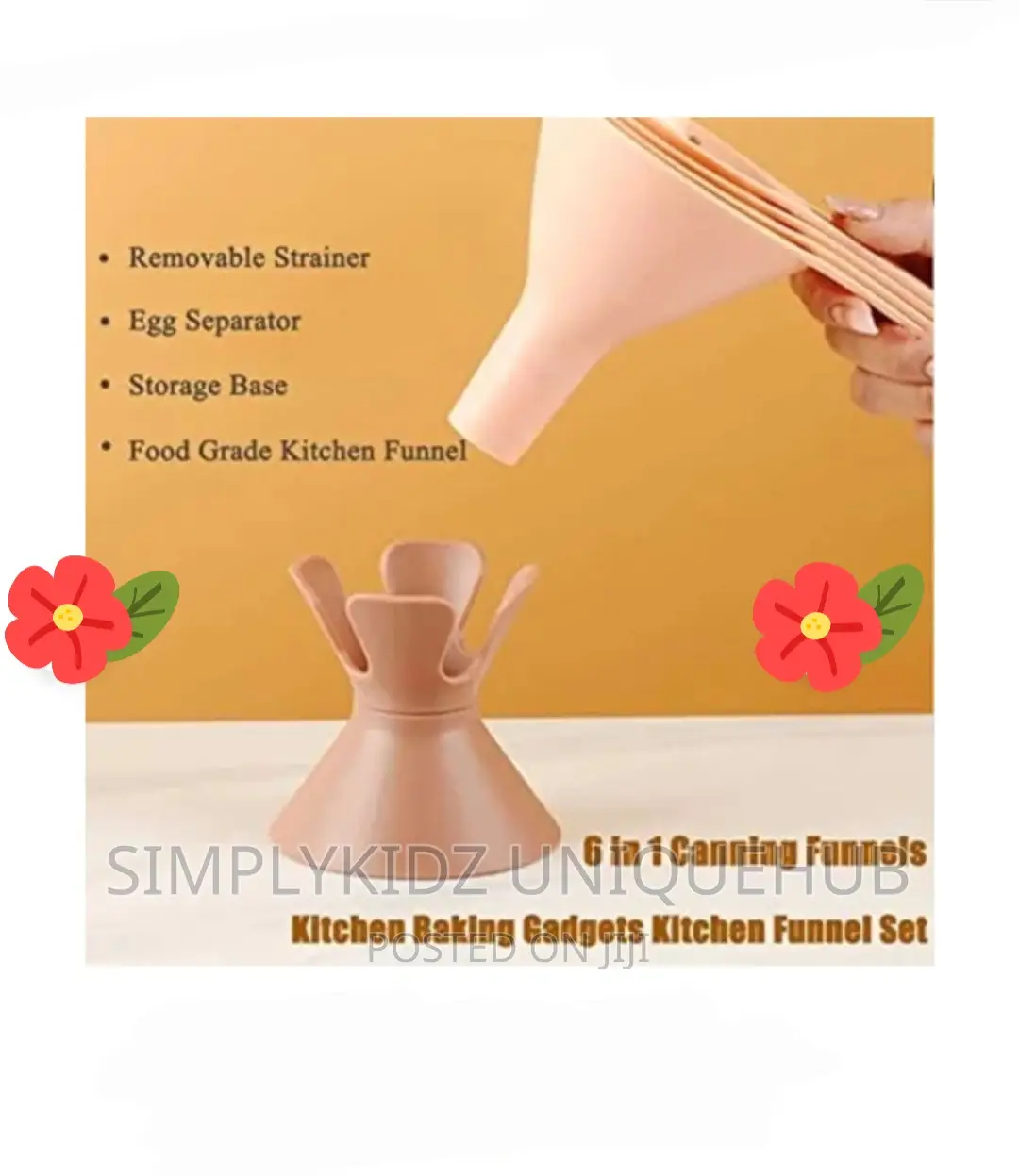 6 in 1 Funnel Set With Strainer