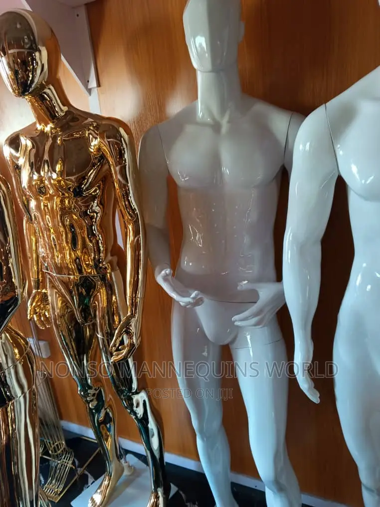 White Full Huge Male Display Mannequin