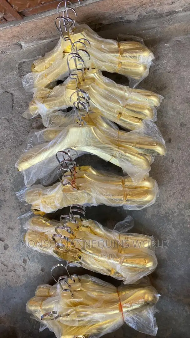 10 Pieces of Golden Clothes Hangers