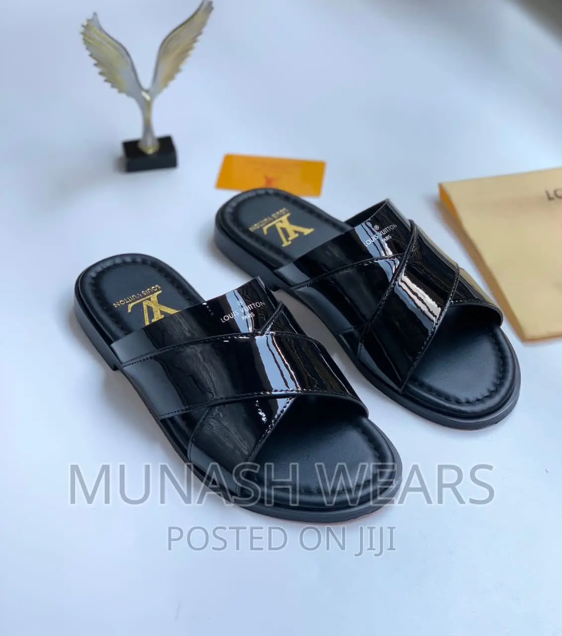 Moschino X Leather Slipers