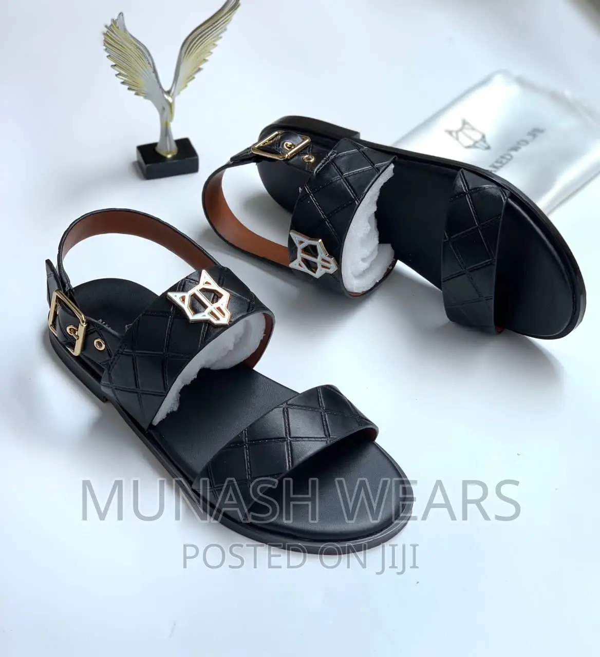 Moschino X Leather Slipers