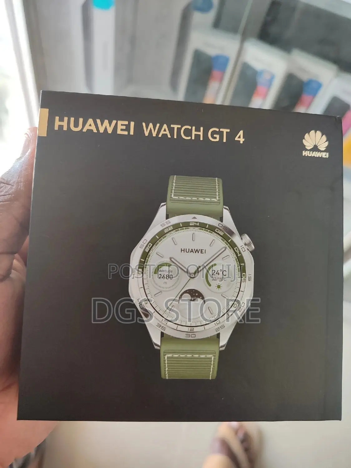 Huawei Watch GT 4 46mm Green Woven Strap