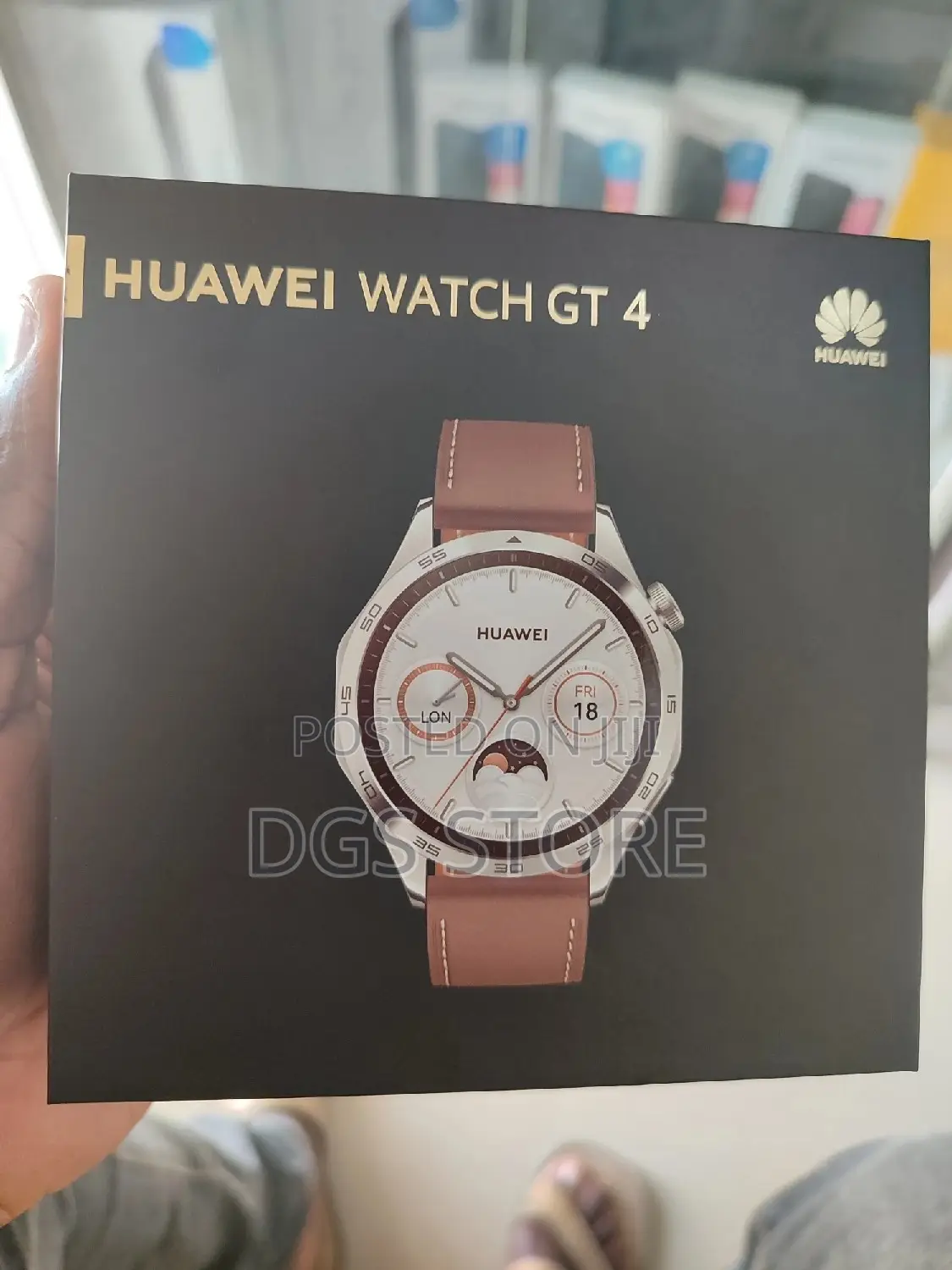 Huawei Watch GT 4 46mm Brown Leather Strap
