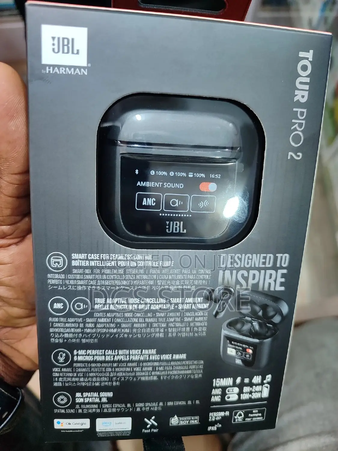 JBL Tour Pro 2 Bluetooth Earbuds