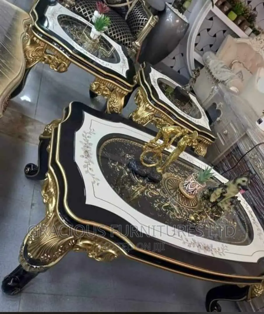 Royal Center Table With Two Sides Stool