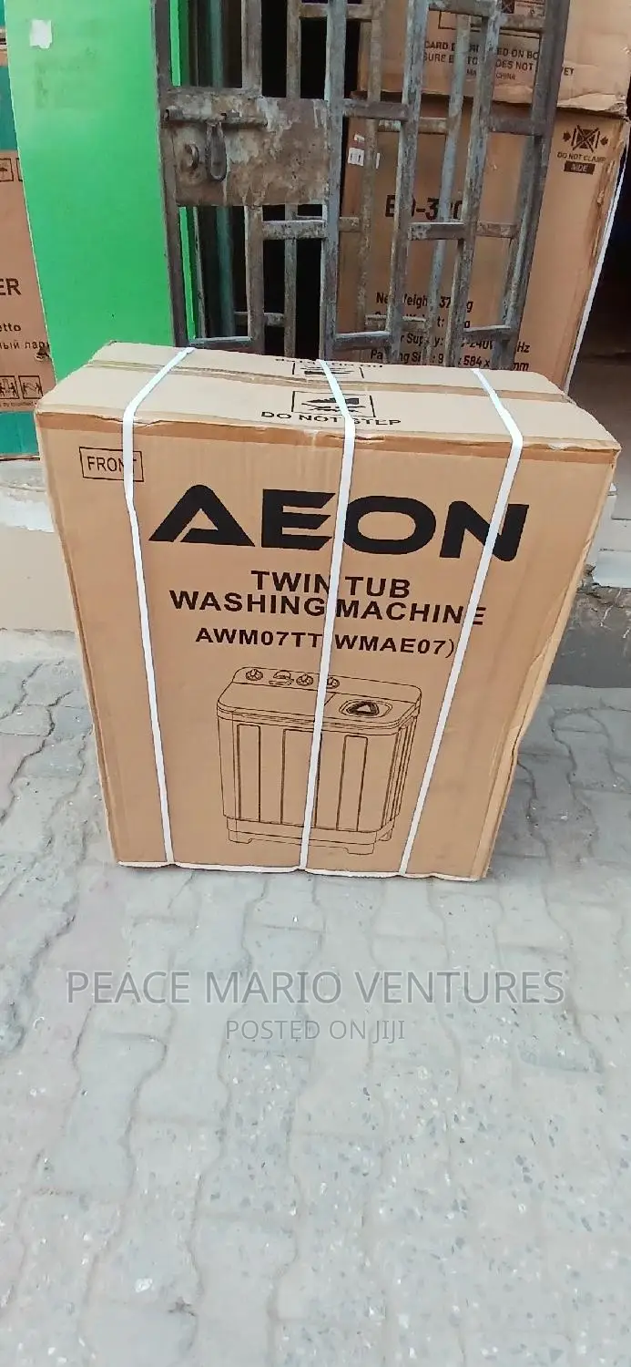 Aeon Washing Machine 7kg Twin Tub With Air Dryer And Waranty