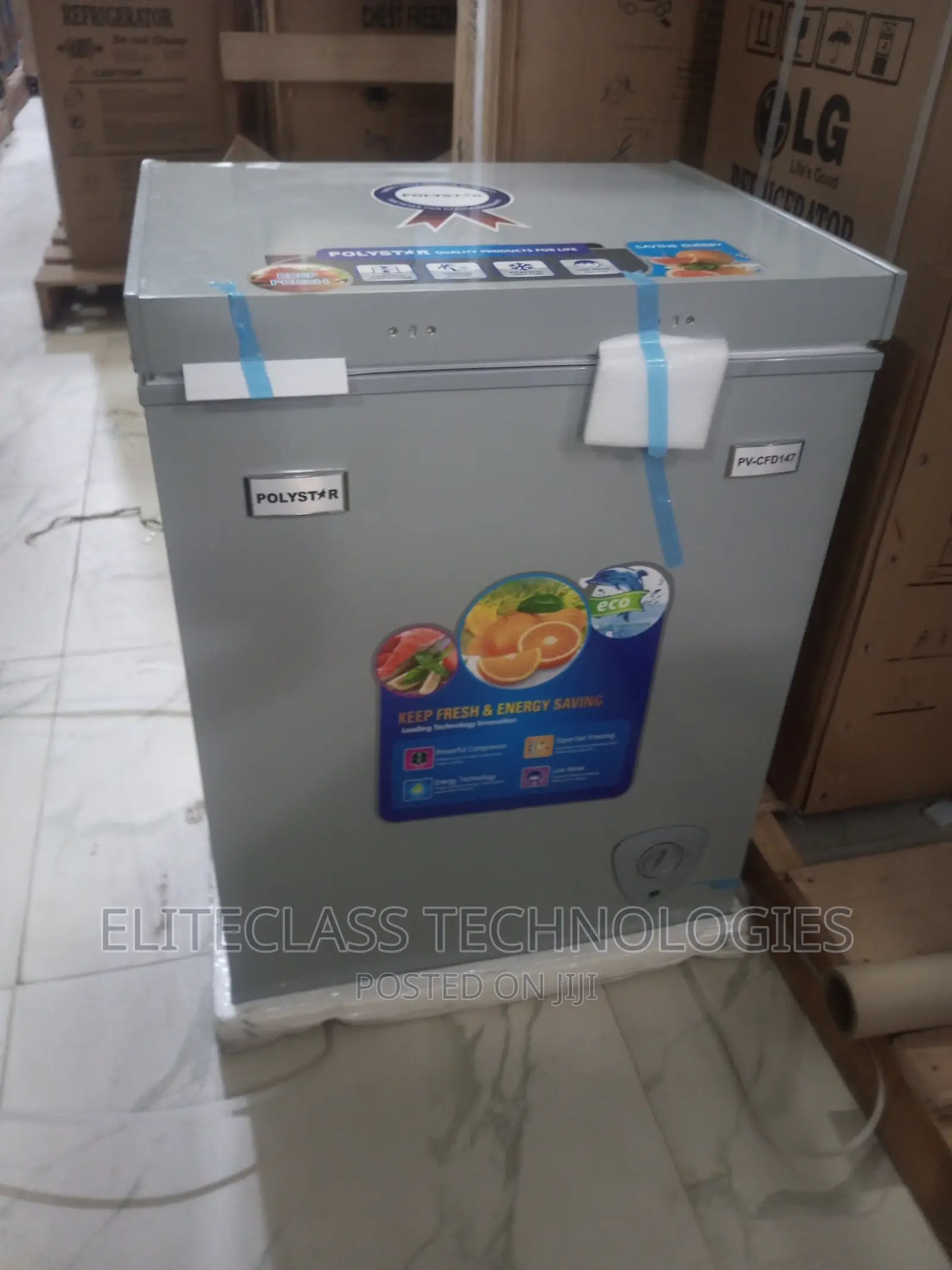 Durable and Brand New Polystar (PV-CFD147) Chest Freezer