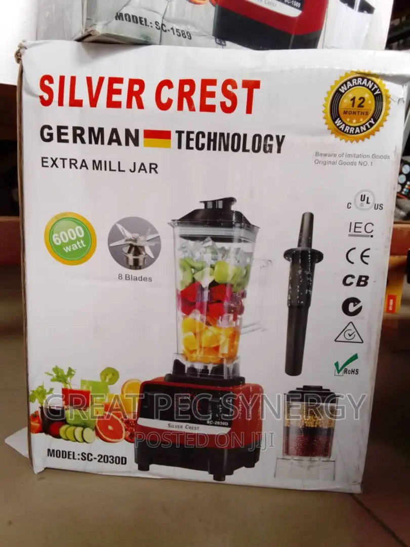 6000 Watts Heavy Duty Blender - Silver Crest