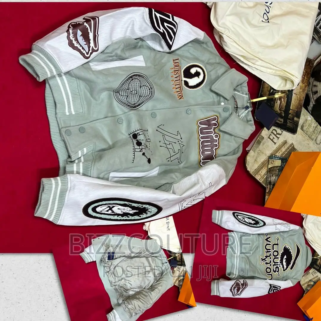 Original LOUIS VUITTON Varsity Wool Leather Jackets Instore