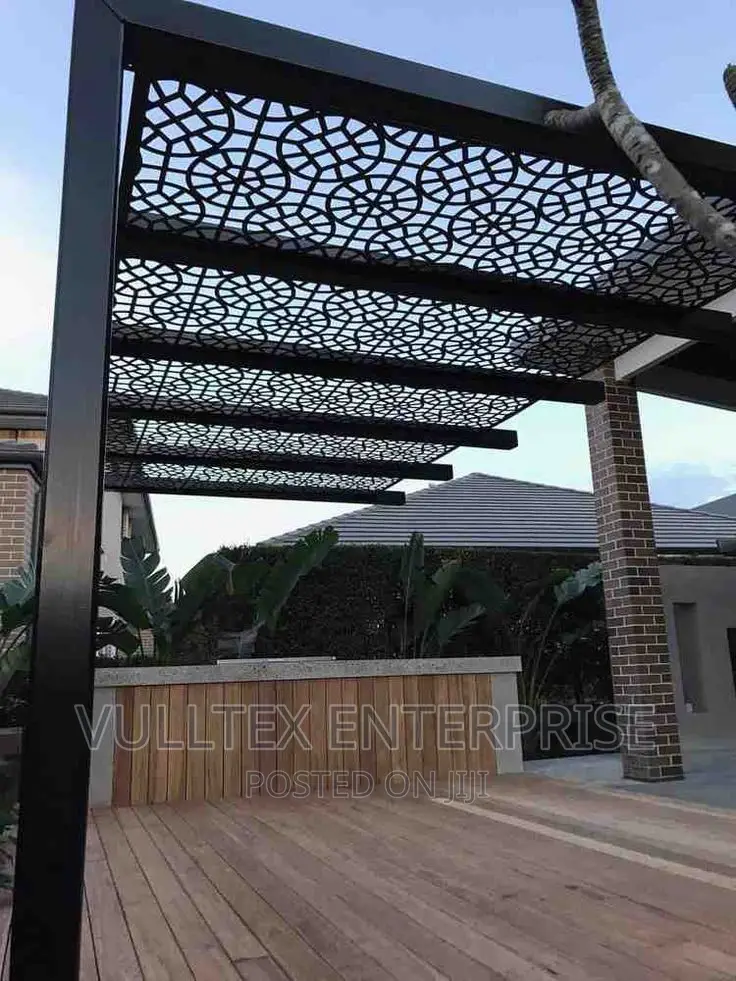 Pergola With Laser Cut Rooftop